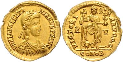 Valentinianus III. 424-455 GOLD - Münzen, Medaillen und Papiergeld