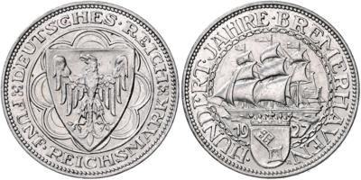 5 Reichsmark - Münzen, Medaillen und Papiergeld