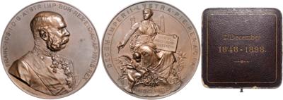 50. Regierungsjubiläum 1898 - Coins, medals and paper money