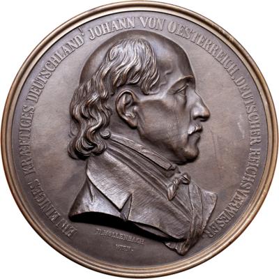Bronzemanufaktur D. Hollenbach Wien- Erzherzog Johann - Monete, medaglie e cartamoneta