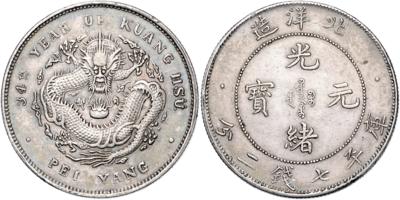 China, Provinz Chihli, Kuang-Su - Monete, medaglie e cartamoneta