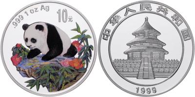 China, Volksrepublik- Pandas und Tiere - Münzen, Medaillen und Papiergeld