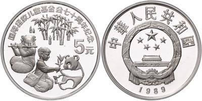China, Volksrepublik- Serie Bedrohte Tiere - Monete, medaglie e cartamoneta