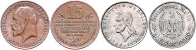Deutsches Reich (ca. 193 Stk., davon ca. 184 AR) - Coins, medals and paper money