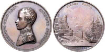 Eroberung von Sidon 1841 durch Eh. Friedrich (1821-1847) - Mince, medaile a papírové peníze