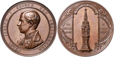 Errichtung des Gefallenen Denkmals in Ofen am 21. Mai 1849 - Münzen, Medaillen und Papiergeld