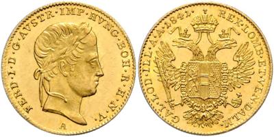 Ferdinand I. GOLD - Coins, medals and paper money