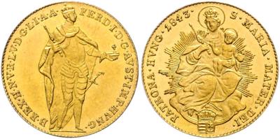 Ferdinand I. GOLD - Münzen, Medaillen und Papiergeld