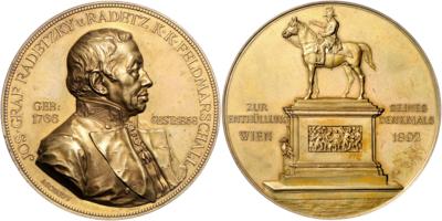 FM Graf Radetzky von Radetz 1766-1858 - Mince, medaile a papírové peníze