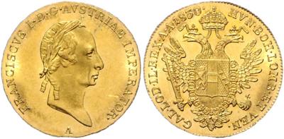 Franz I. GOLD - Coins, medals and paper money