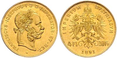 Franz Josef I. GOLD - Mince, medaile a papírové peníze