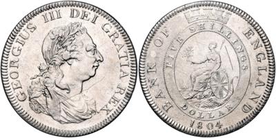 Georg III. 1760-1820 - Mince, medaile a papírové peníze