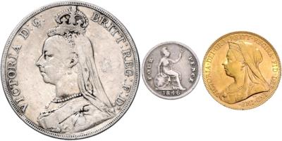 Großbritannien - Mince, medaile a papírové peníze