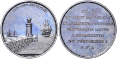 Hafenbau bei der Lidoinsel Malmacco in Venedig - Monete, medaglie e cartamoneta