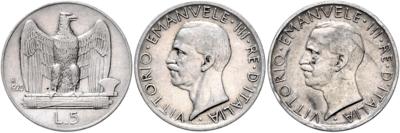 Italien, Vittorio Emanuele III. - Coins, medals and paper money