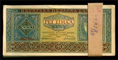 Kroatien - Mince, medaile a papírové peníze