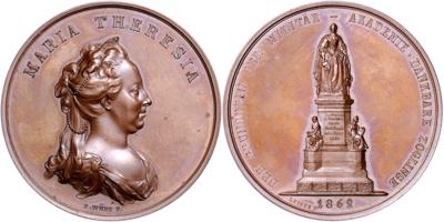 Maria Theresia/Wiener Neustadt Militärakademie - Mince, medaile a papírové peníze