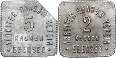 OÖ, Konsumverein Ebensee - Monete, medaglie e cartamoneta