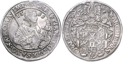 Sachsen A. L., Christian I. 1586-1591 - Münzen, Medaillen und Papiergeld
