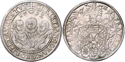 Sachsen A. L., Christian II., Johann Georg I. und August 1591-1611 - Coins, medals and paper money