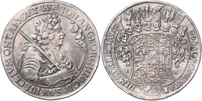 Sachsen A. L., Johann Georg III. 1680-1691 - Coins, medals and paper money