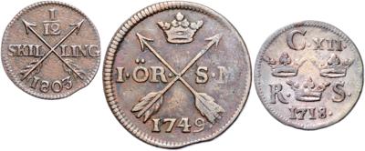 Schweden - Münzen, Medaillen und Papiergeld