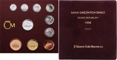Tschechische RepublikPolierte Kursmünzensätze - Münzen, Medaillen und Papiergeld