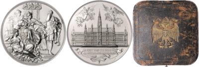 Vollendung des Wiener Rathauses am 12. September 1883 - Mince, medaile a papírové peníze