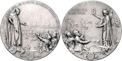 Wien, Kaiserjubiläums- und VI. Österr. Bundesschießen 1908 - Mince, medaile a papírové peníze