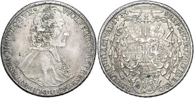 Wolfgang Hannibal v. Schrattenbach 1711-1738 - Mince, medaile a papírové peníze