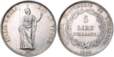 Italienische Revolution 1848/1849 - Münzen und Medaillen