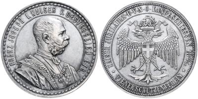 Wien, Kaiserjubiläums- und V. NÖ Landesschießen 1848/1888 - Münzen und Medaillen