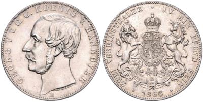 Hannover, Georg V. 1851-1866 - Münzen und Medaillen