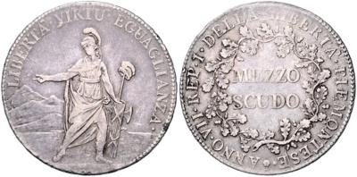 Italien, Piemontesische Republik 1798-1799 - Monete e medaglie