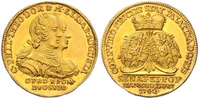 Kurpfalz, Karl Philipp 1716-1742 GOLD - Münzen und Medaillen