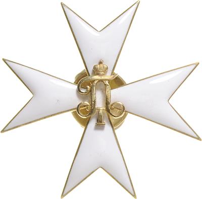 Abzeichen für Absolventen der Zar Paul I. Infanterie - Militärschule, - Řády a vyznamenání