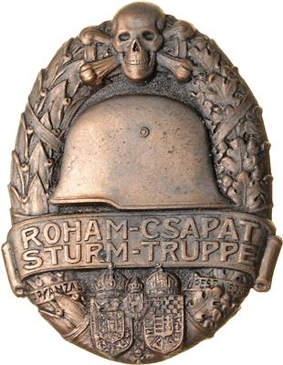 Abzeichen "Roham Csapat/ Sturm - Truppe", - Řády a vyznamenání