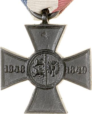 Erinnerungskreuz an die schleswig - holsteinische Armee 1848/1849, - Řády a vyznamenání