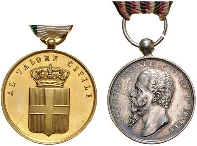 Sammlung Auszeichnungen Königreich Italien, - Onorificenze e decorazioni