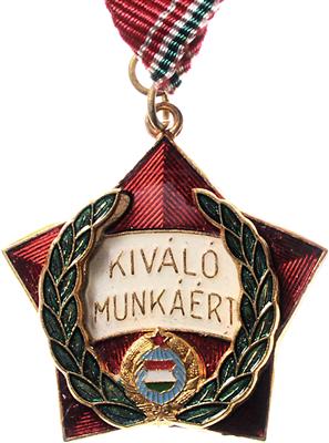 Sammlung Volksrepublik Ungarn, - Onorificenze e decorazioni