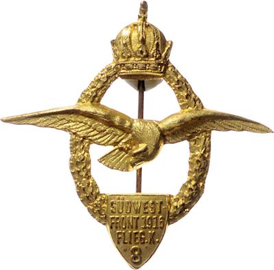 Abzeichen Flieger Kompanie 8 Südwestfront 1916, - Onorificenze e decorazioni