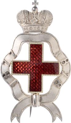Rot Kreuz - Abzeichen für den russisch - türkischen Krieg 1877/1878, - Orders and decorations