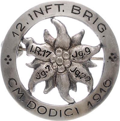 12. Inf. Brig. CM Dodici 1916, - Onorificenze e decorazioni