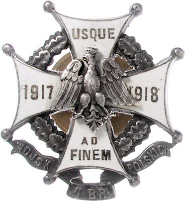 1. Brigade der polnischen Armee 1917 - 1918 - Orden und Auszeichnungen