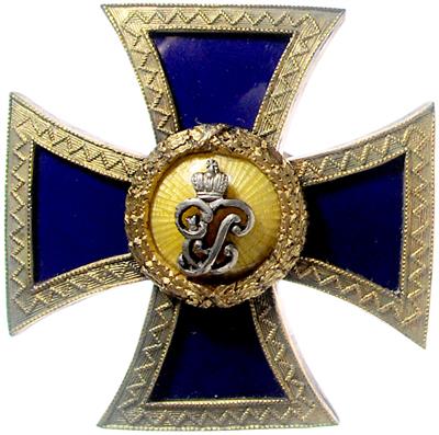 Abzeichen des 4. Mariupol Husaren Reg. der Zarin Jelisaweta Petrowna - Řády a vyznamenání