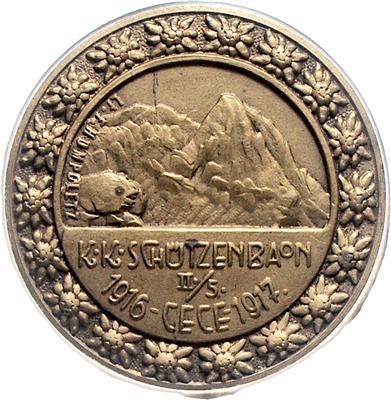 K. k. Schützen Baon II./5. Cece 1916/1917 - Onorificenze e decorazioni
