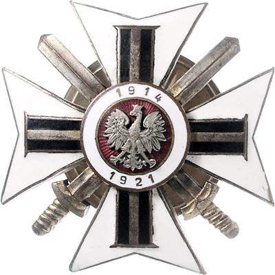 Vereinigung der Freiwilligen Angehörigen der polnischen Armee 1914 - 1921 - Onorificenze e decorazioni
