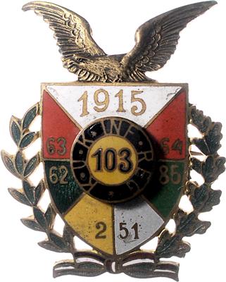 K. u. K. Inf. Reg. 103, - Orden und Auszeichnungen