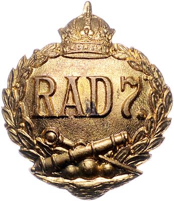 RAD 7., - Onorificenze e decorazioni