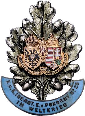 K. u. K. Inf. Regt. von Pokorny Nr. 25 im Weltkrieg, - Orden und Auszeichnungen